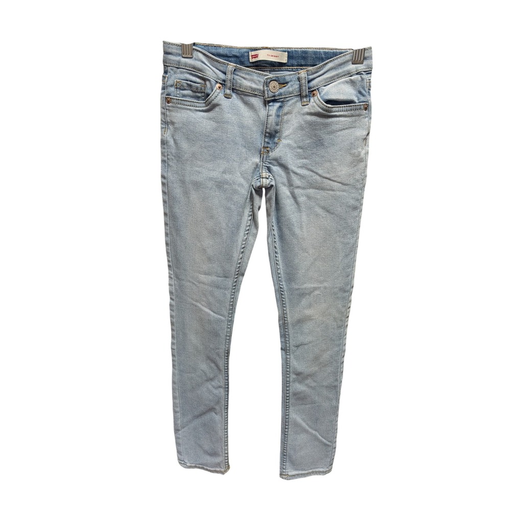 Levis 711 Skinny Jeans Kids 12 Slim Light Wash Excellent Stretch Denim